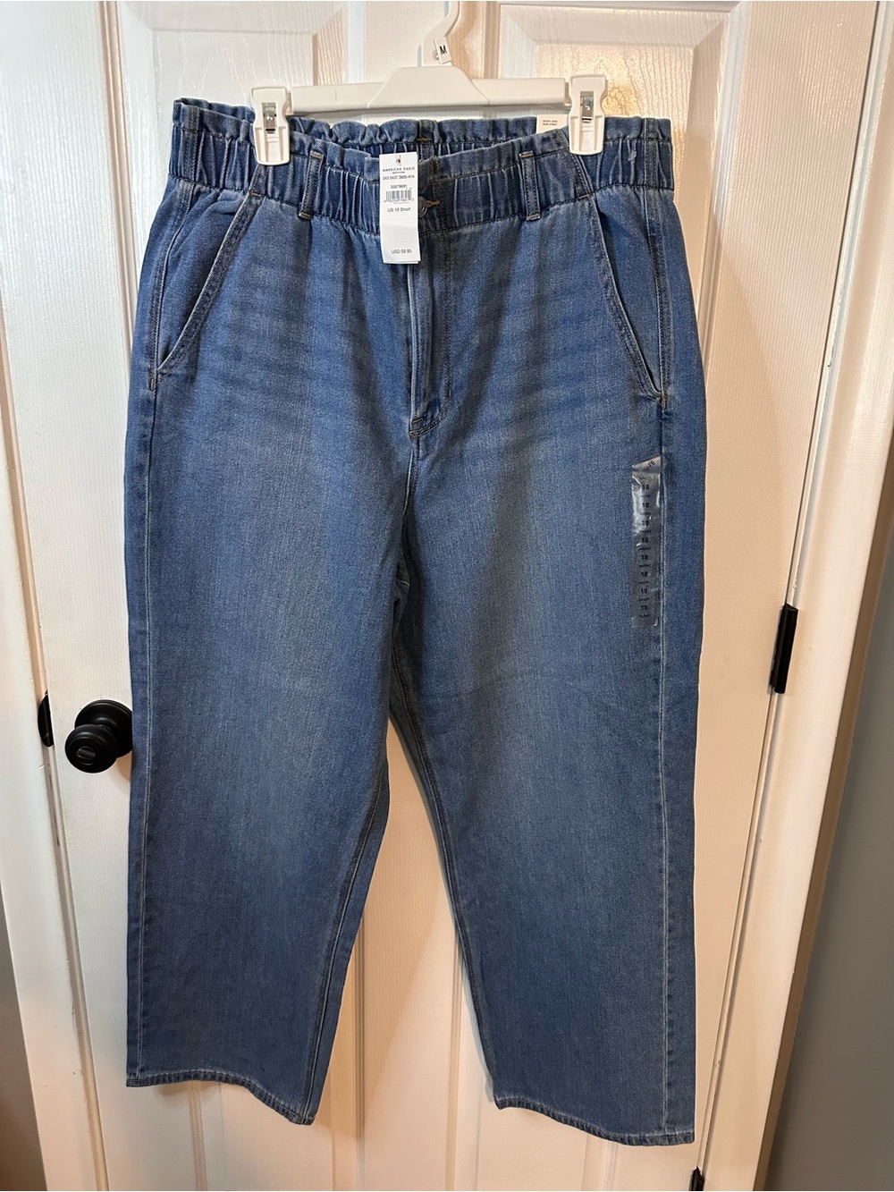 American Eagle Outfitters Women’s Elastic Waist Blue Jeans